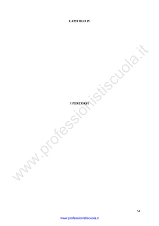 w
w
w
.professionistiscuola.it
54
CAPITOLO IV
I PERCORSI
www.professionistiscuola.it
 