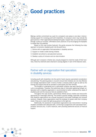 Inclusion of youth with disabilities. the business case | PDF