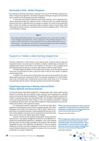 Inclusion of youth with disabilities. the business case | PDF