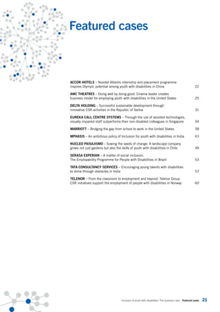 Inclusion of youth with disabilities. the business case | PDF