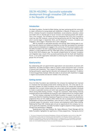 Inclusion of youth with disabilities. the business case | PDF
