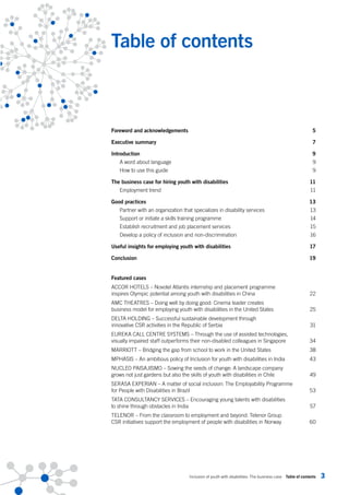 Inclusion of youth with disabilities. the business case | PDF