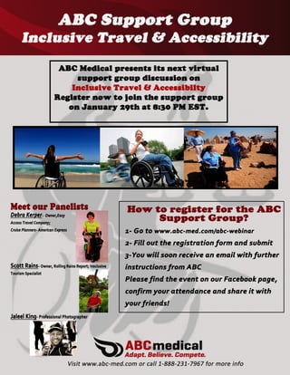 Inclusive Travel and Accessiblilty Virtual Support Group