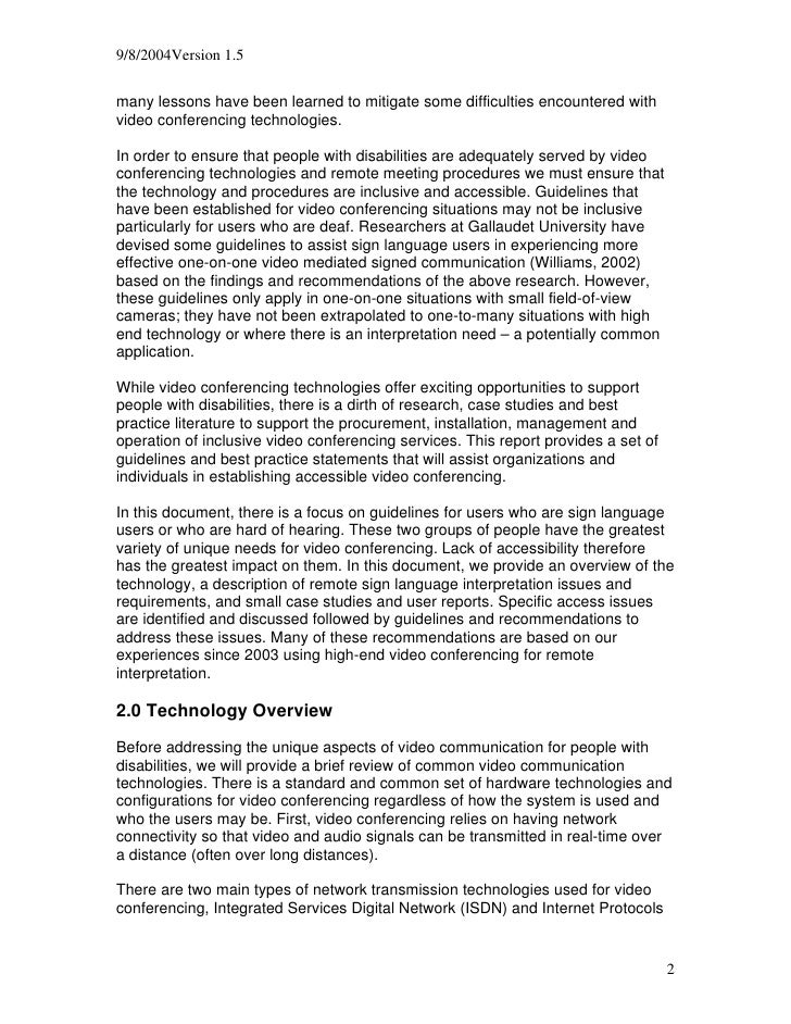Video research paper