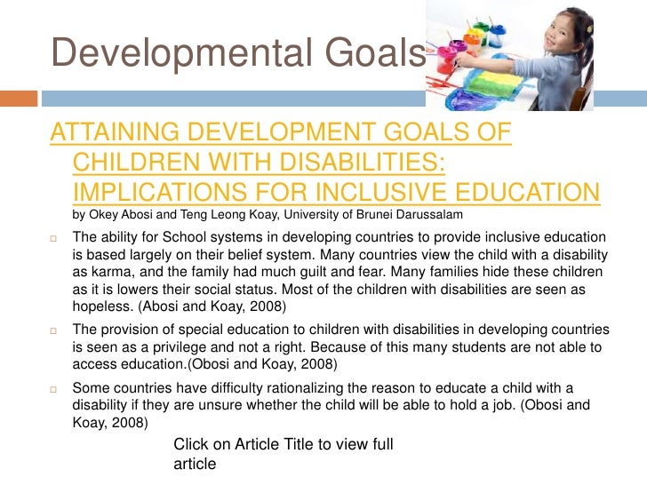 Inclusive Classrooms