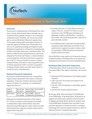 Nortech: Inclusive Competitiveness in Northeast Ohio