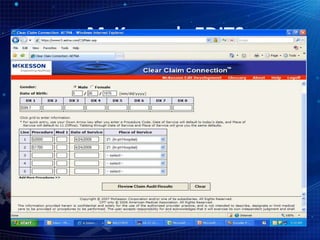 McKesson's EDITS
•
 