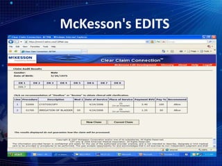 McKesson's EDITS
•
 