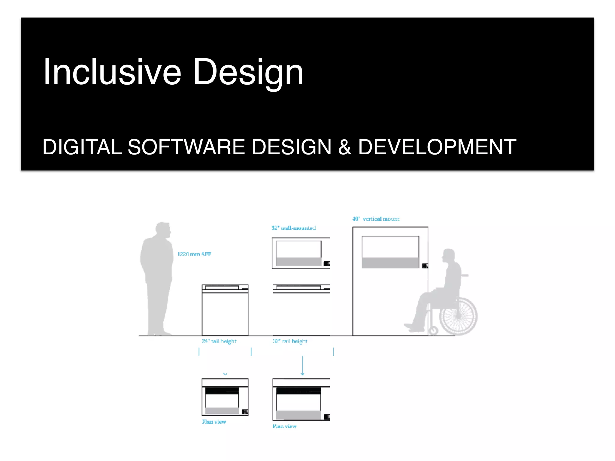 DIGITAL SOFTWARE DESIGN & DEVELOPMENT
Inclusive Design
 
