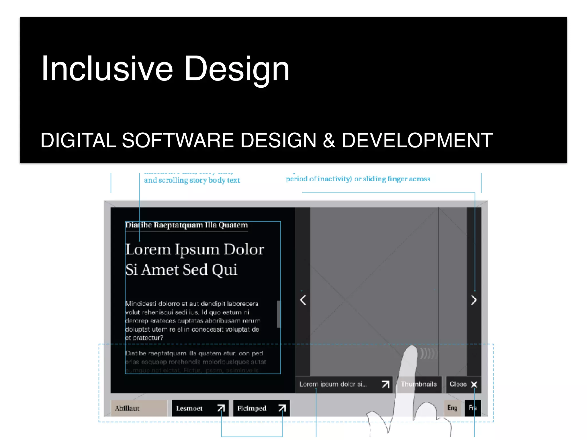 DIGITAL SOFTWARE DESIGN & DEVELOPMENT
Inclusive Design
 