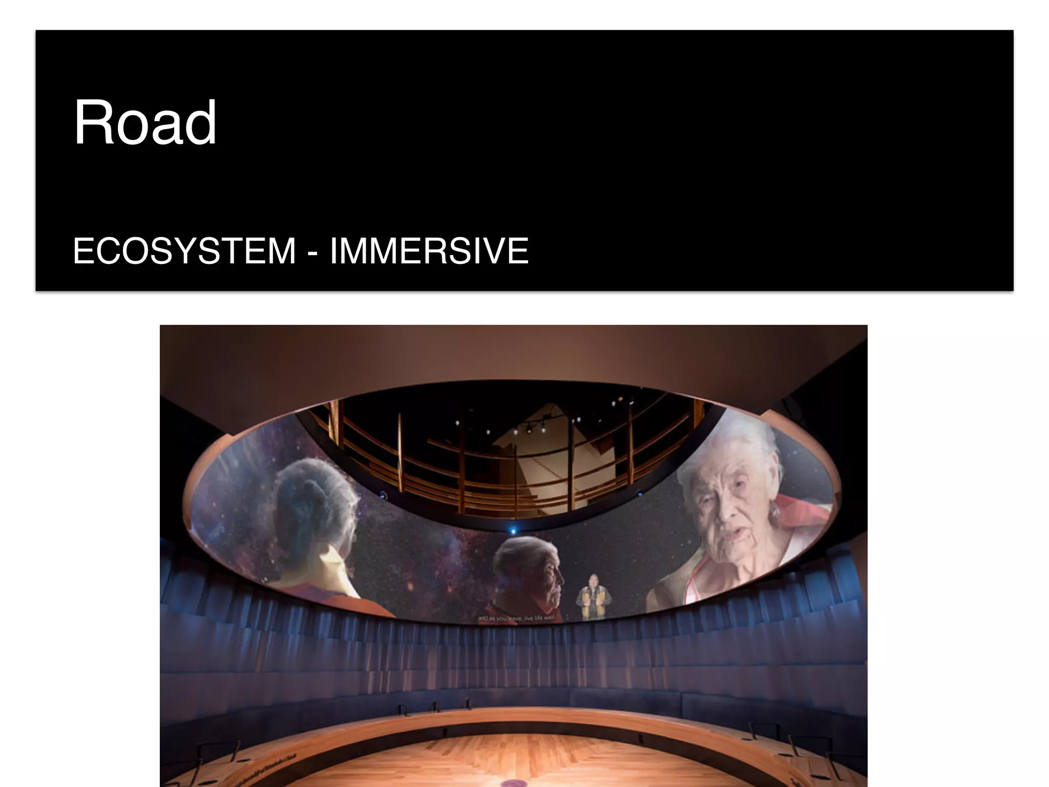 Road
ECOSYSTEM - IMMERSIVE
 