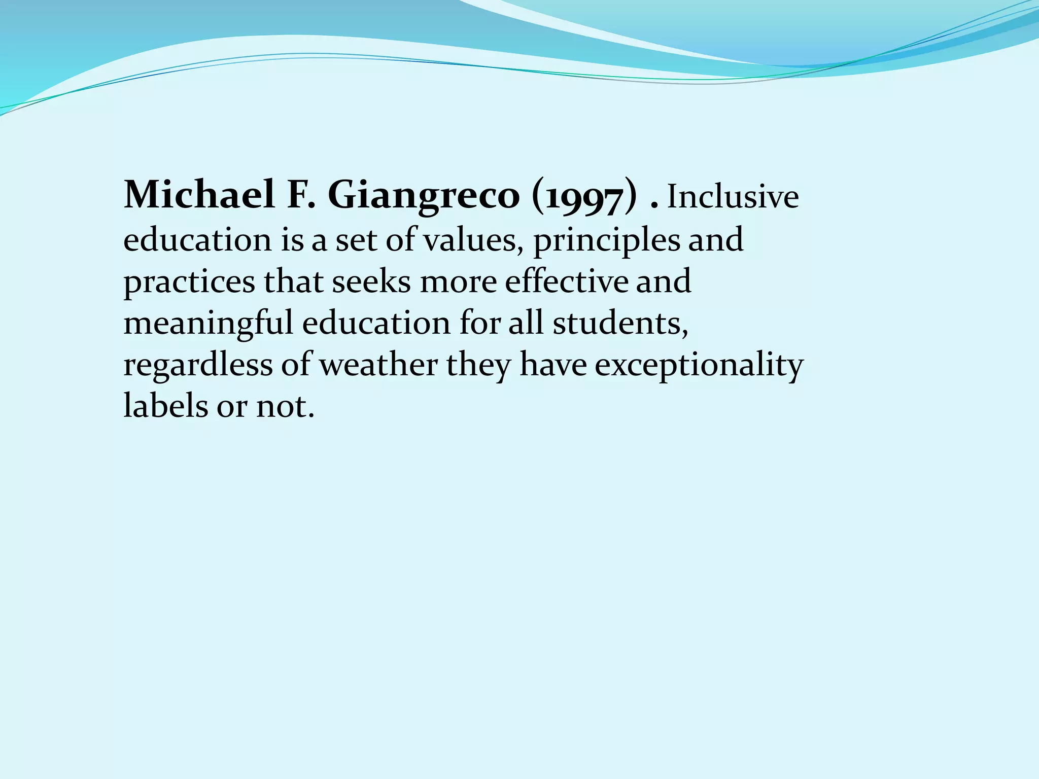Introduction of Inclusive Education | PPTX