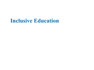 Inclusive education- solution to Education for All | PPT