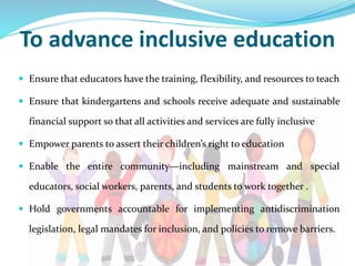 Inclusive education ppt | PPTX