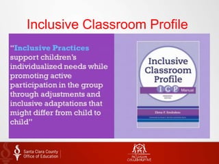 Inclusive Classroom Profile
 