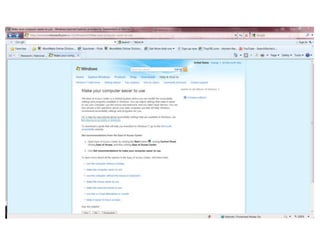 Provincial LicensesMicrosoft Officehttp://www.microsoft.com/enable/training/windows7/default.aspxThe Ease of Access Center is a central location where you can modify the accessibility settings and programs available in Windows. 