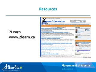 ResourcesAction on Inclusionhttp://education.alberta.ca/department/ipr/inclusion.aspx