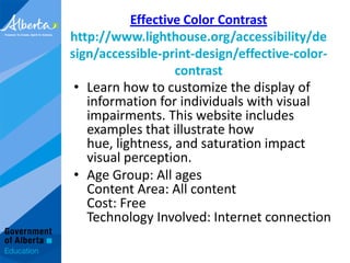 Signed Storieshttp://www.signedstories.com/index.cfmThis library of digital books is available for deaf and hearing audiences. Each story is signed using British Sign Language, read aloud, and captioned in English.Age Group: K-4Content Area: LiteracyCost: FreeTechnology Involved: Internet connection