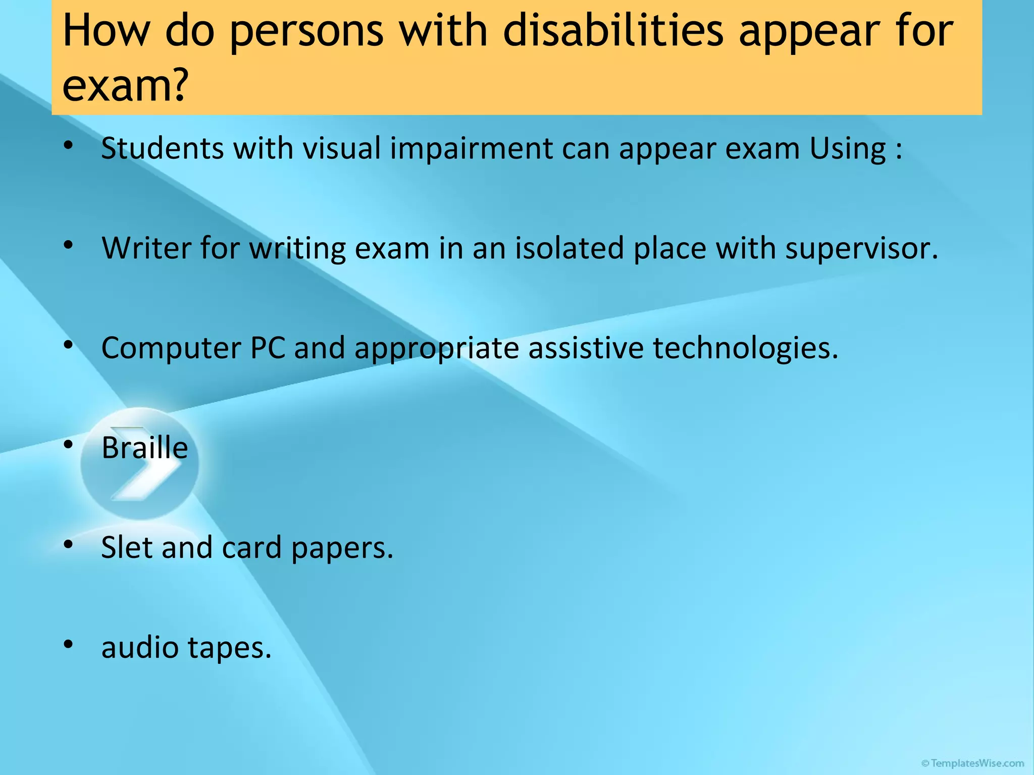 Inclusive education for persons with disabilities | PPT