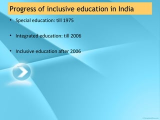Inclusive education for persons with disabilities | PPT