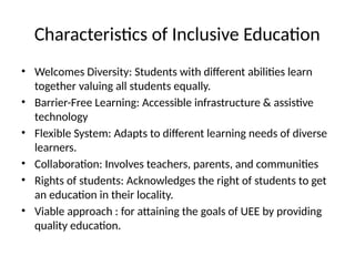 Inclusive_Education_Presentation for bed ist sem...understanding ...