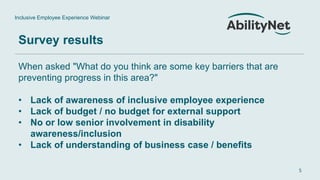 Inclusive employee experience in the finance and insurance sector