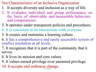 Inclusiveness-all chapter in One present | PDF