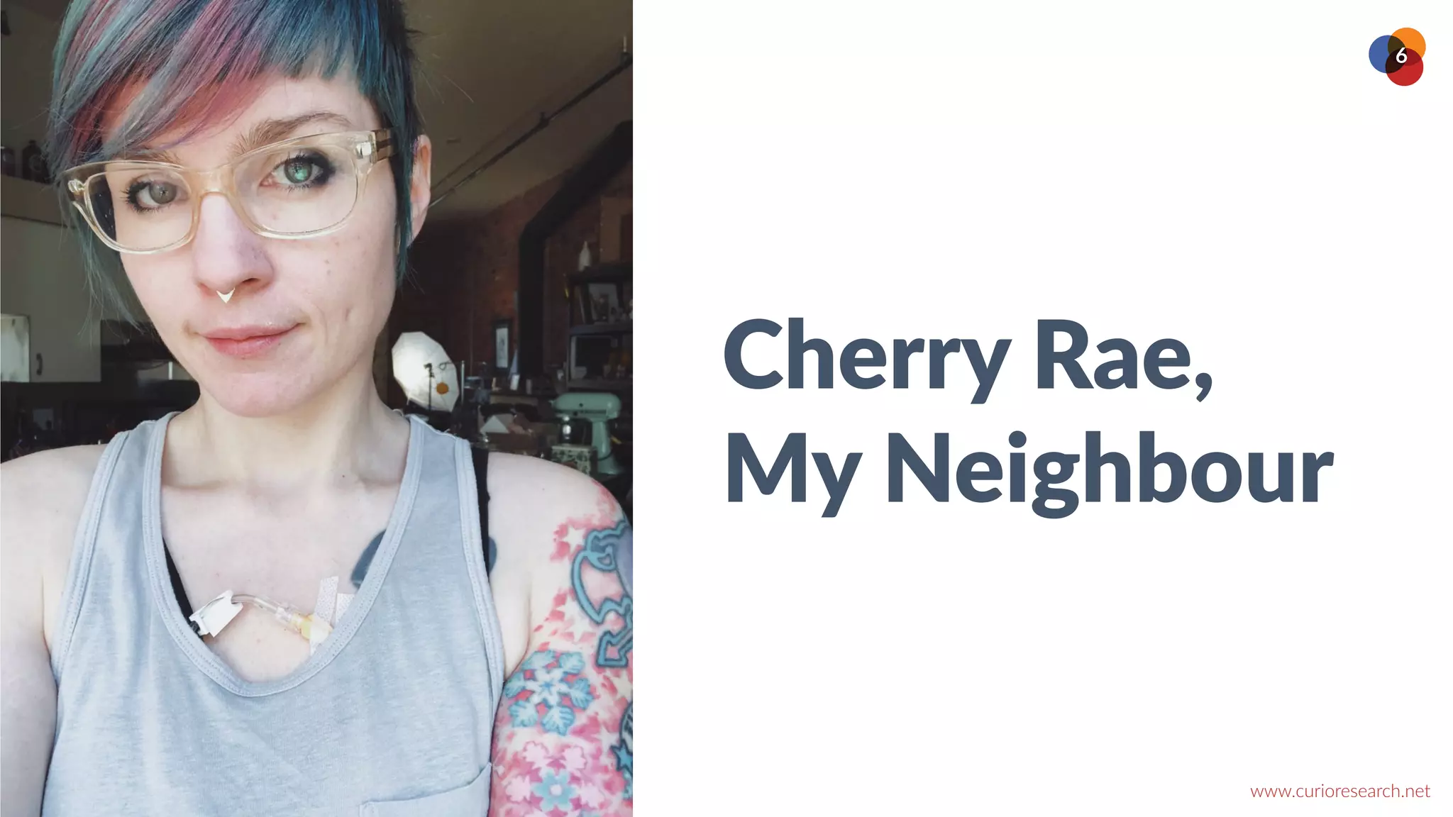 www.curioresearch.net
@curio_research
6
Cherry Rae,


My Neighbour
 