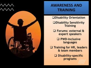 Creating a Disability Inclusion Framework: Best Practices and Viable Strategies Slide 41