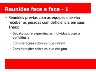 Pessoas com deficiencia no trabalho