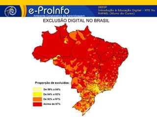 EXCLUSÃO DIGITAL NO BRASIL
 