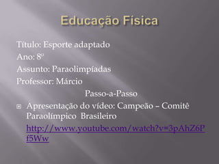 Segundo CursinhoPeríodo:  18 a 22 de Outubro.Público: Todos os professores, regentes ou não.Carga horária: 02 hora. Em dia de coordenação.Assunto: Power Point