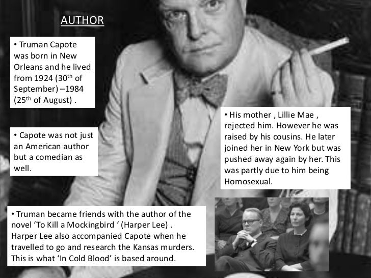 Dissertation capote in cold blood