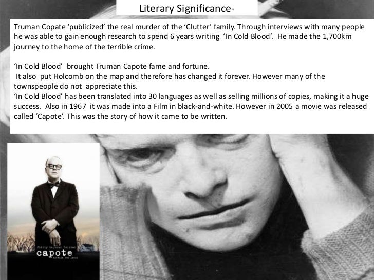 Реферат: In Cold Blood By Truman Capote Essay