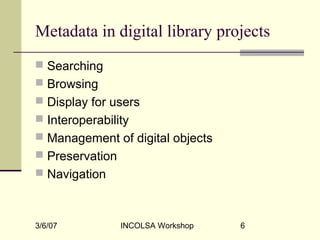 Metadata for your Digital Collections | PPT