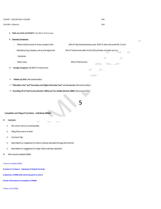 Income tax-notes PUNJAB UNIVERSITY LAW COLLEGE | PPT