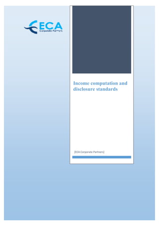  
 
 
Income computation and
disclosure standards
[ECA Corporate Partners] 
 