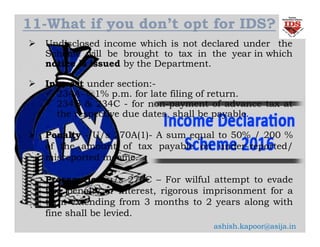 Income declaration scheme | PDF