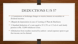 Less Dedution Income from other sources | PPTX