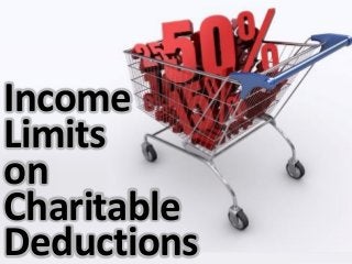 Income
Limits
on
Charitable
Deductions
 