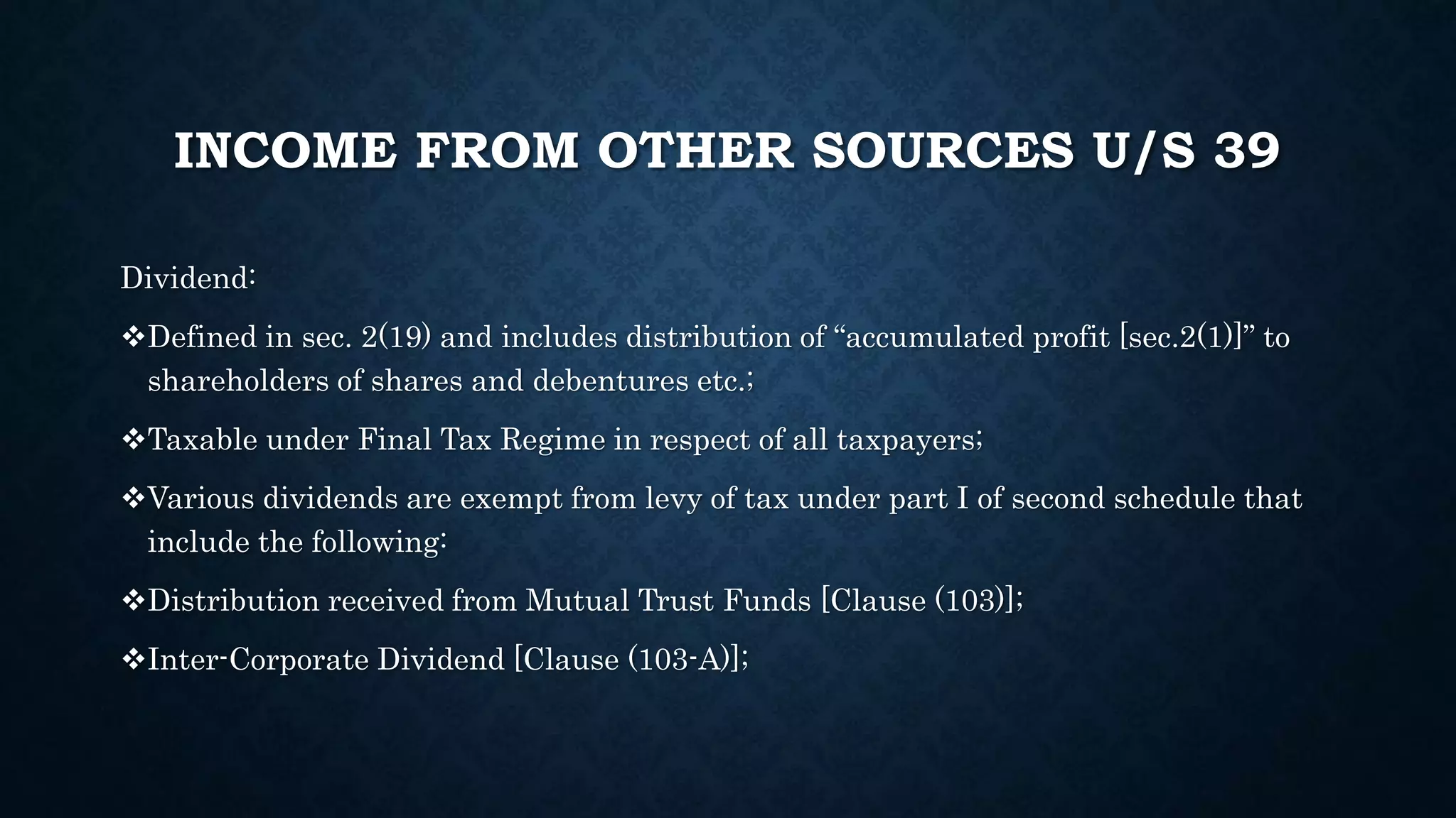 Income other sources | PPTX