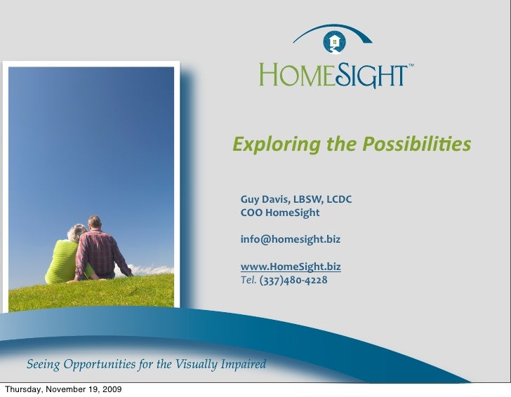 Exploring	
  the	
  Possibili1es

                               Guy	
  Davis,	
  LBSW,	
  LCDC
                          ...