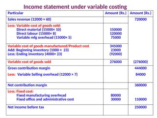 Income statement account. Cost accounting | PPTX