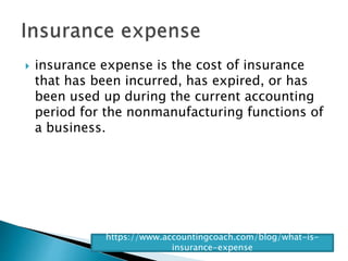 Income statement accounts and expenses | PPTX