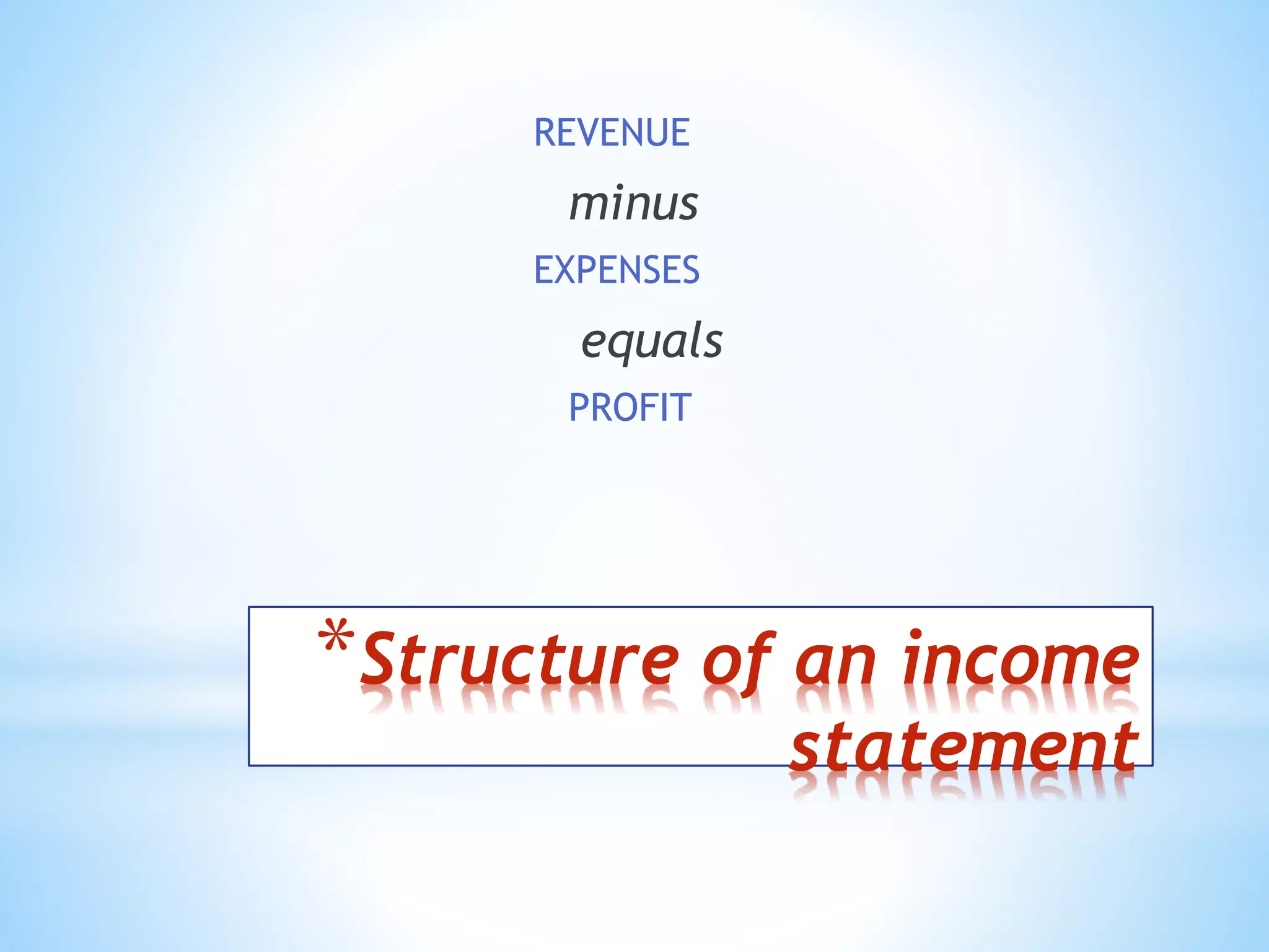 Income statement and statement of cash flow | PPTX