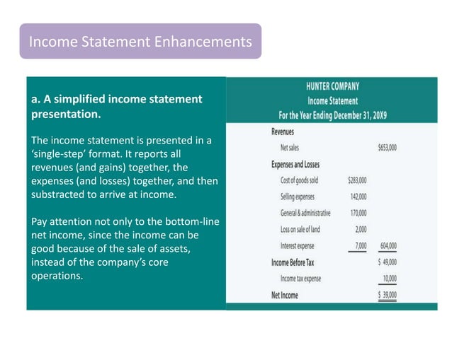 Income Statement Enhancements and The Control Structure | PPTX