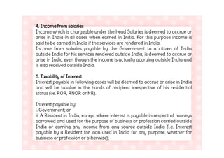 Residential status and Incidence of tax | PDF