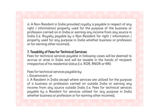 Residential status and Incidence of tax | PDF