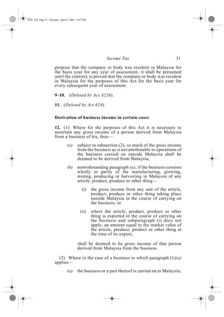 Income tax act 1967 (update & reprint 2006)