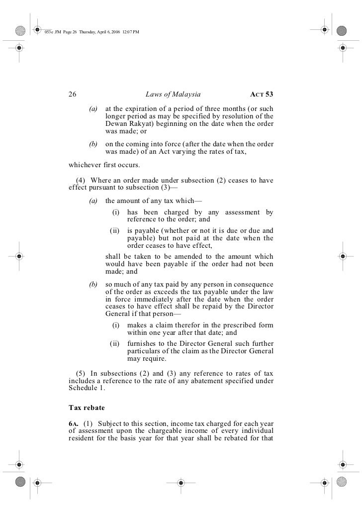 Income tax act 1967 (update & reprint 2006)